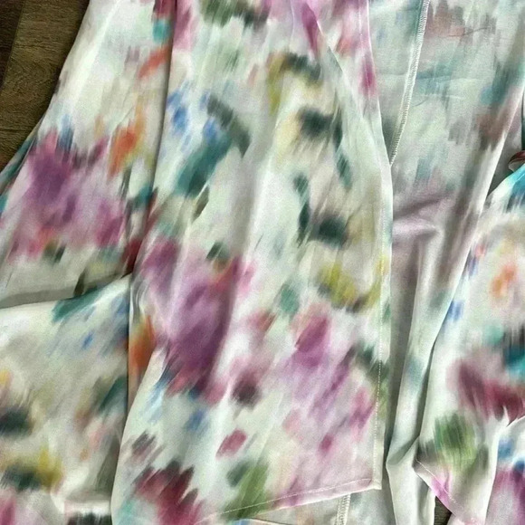 Torrid cardigan.  Colorful.  Women’s size large (Torrid size 0). Sheer cardigan. - Picture 2 of 4